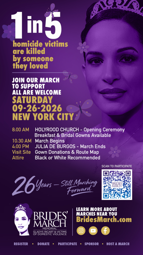 2026 Gladys Ricart Brides March Flyer NYC